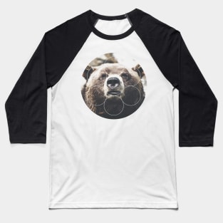 Big Bear Buddy Geometric Photography Baseball T-Shirt